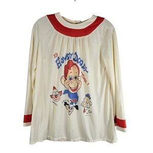 VTG 70s Howdy Doody‎ JCPenney Ganymede Bell Sleeve Top NBC Licensed 1971